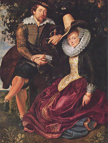 Peter Paul Rubens Rubens and Isabella Brant in the Honeysuckle Bower China oil painting art